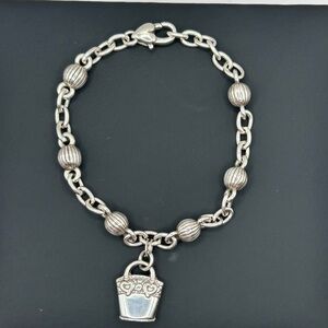Brighton Silver Handbag Charm Bracelet